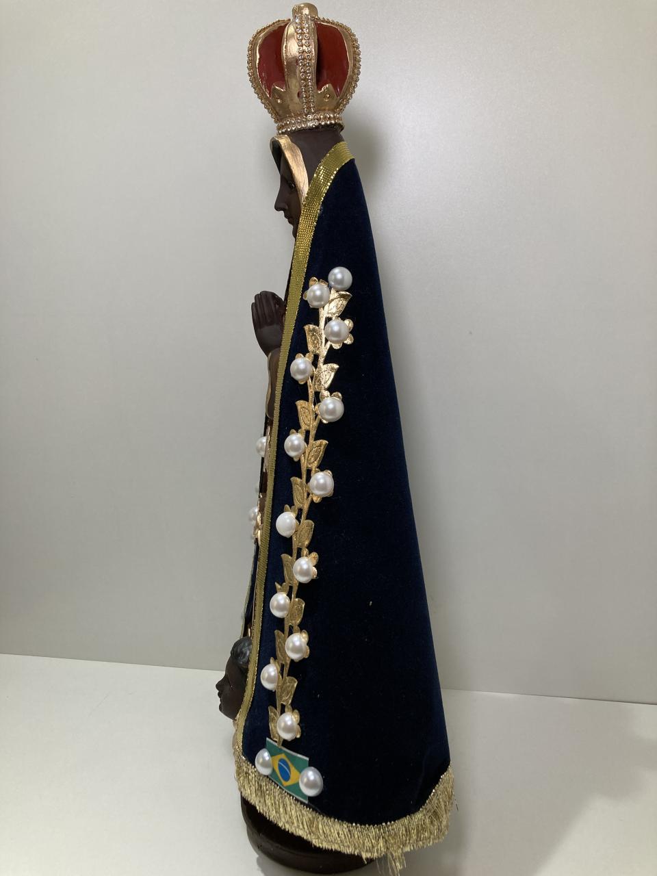 imagem de Nossa Senhora  Aparecida de gesso 50cm