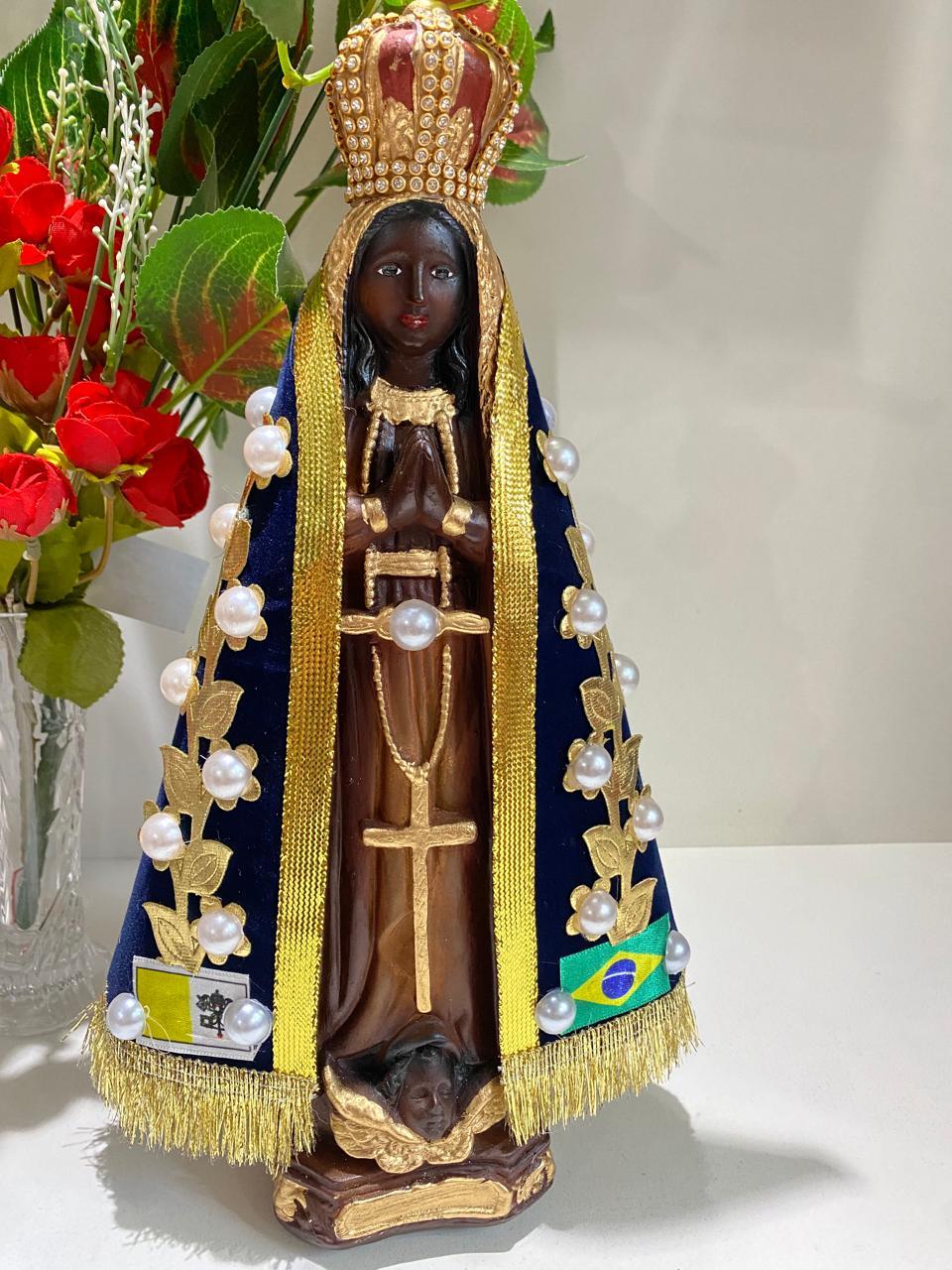 imagem de KIT CANTINHO DE ORAÇÃO NOSSA SENHORA APARECIDA PINTURA OLEO