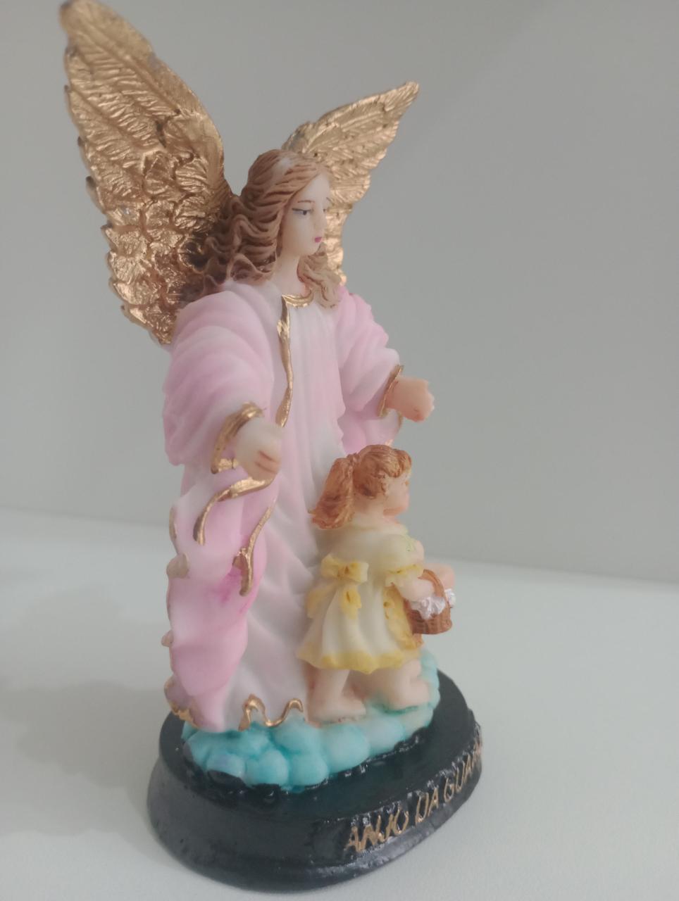 imagem de Anjo da Guarda Resina 12 cm Rosa