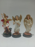 imagem de TRIO ARCANJOS RESINA MACIÇA 15 CM